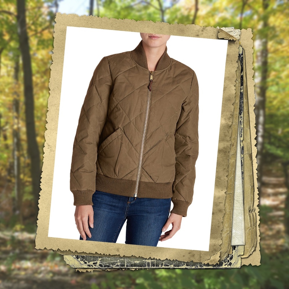 Eddie Bauer 1936 Skyliner Jacket Down Fill M Flax